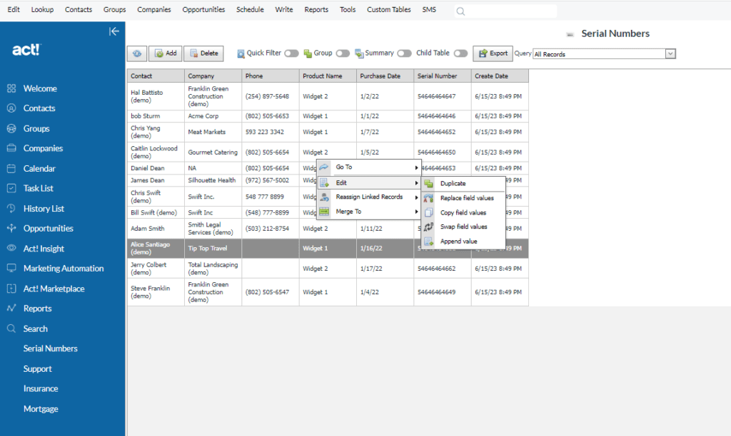 v26 new menu options