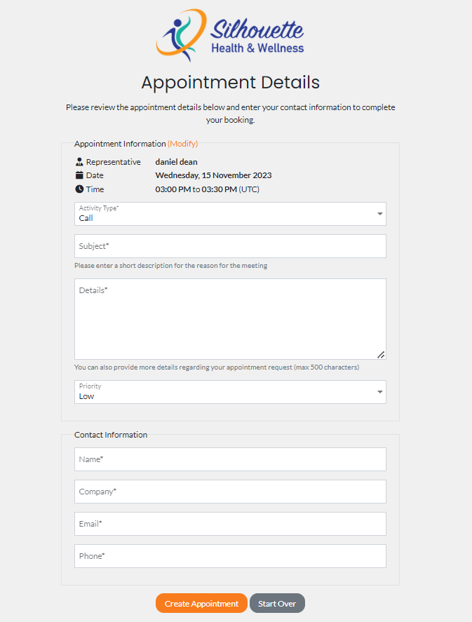 screenshot showing how to confirm bookings