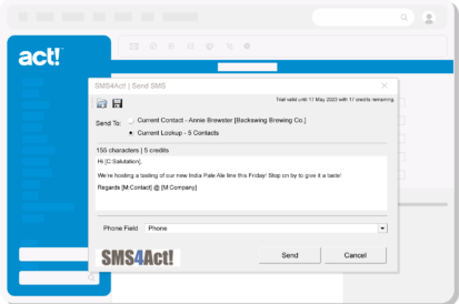 SMS4Act! styized screen editor screenshot.